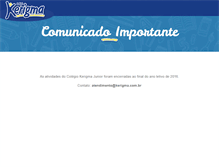 Tablet Screenshot of kerigma.com.br